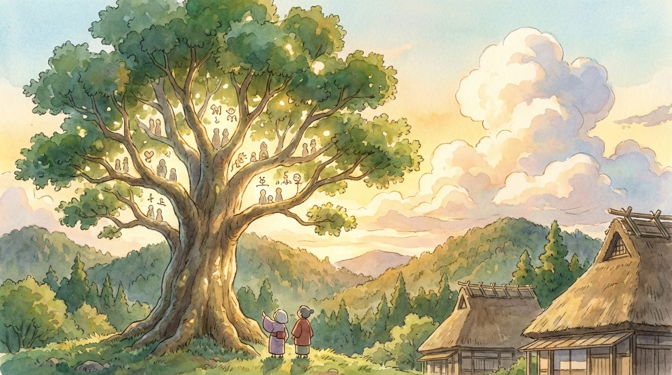 イザナギとイザナミの家系図を分かりやすく解説！神々から天皇へ続く壮大な物語