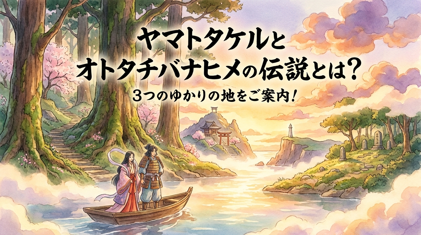 ヤマトタケルとオトタチバナヒメの伝説とは？3つのゆかりの地をご案内！