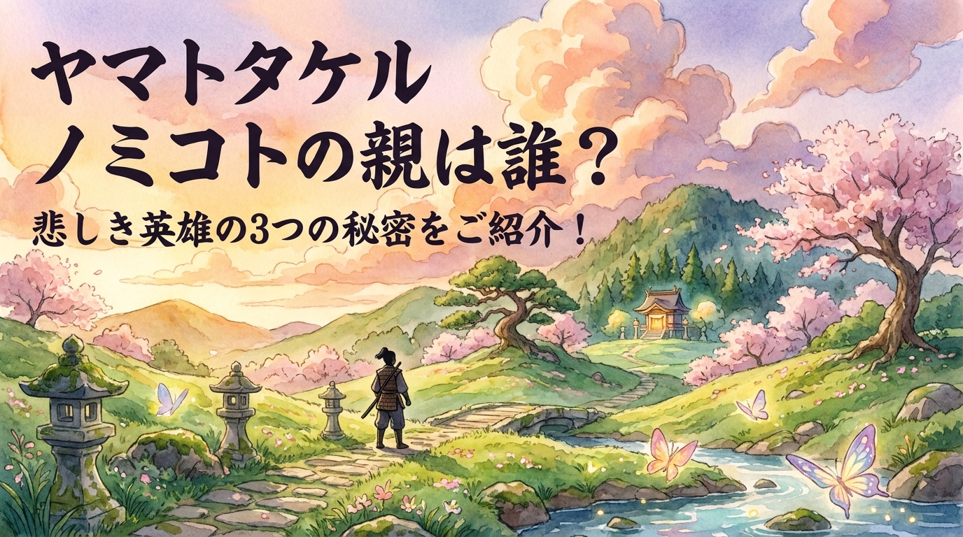 ヤマトタケル ノミコトの親は誰？悲しき英雄の3つの秘密をご紹介！