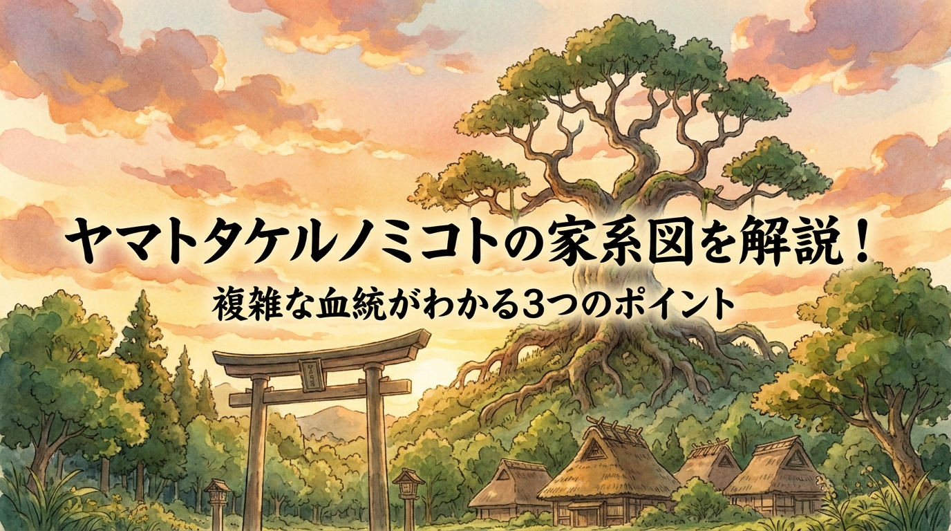 ヤマトタケルノミコトの家系図を解説！複雑な血統がわかる3つのポイント