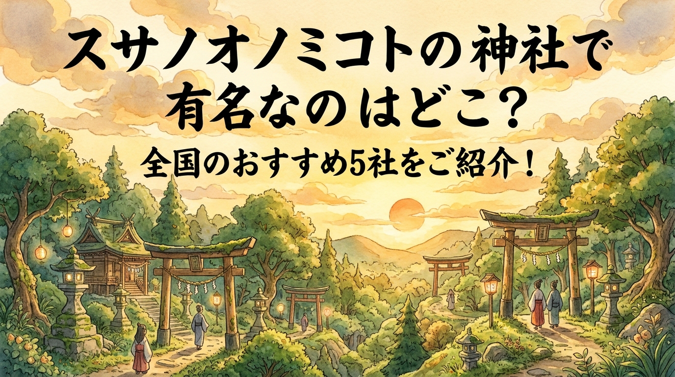 スサノオノミコトの神社で有名なのはどこ?全国のおすすめ5社をご紹介!