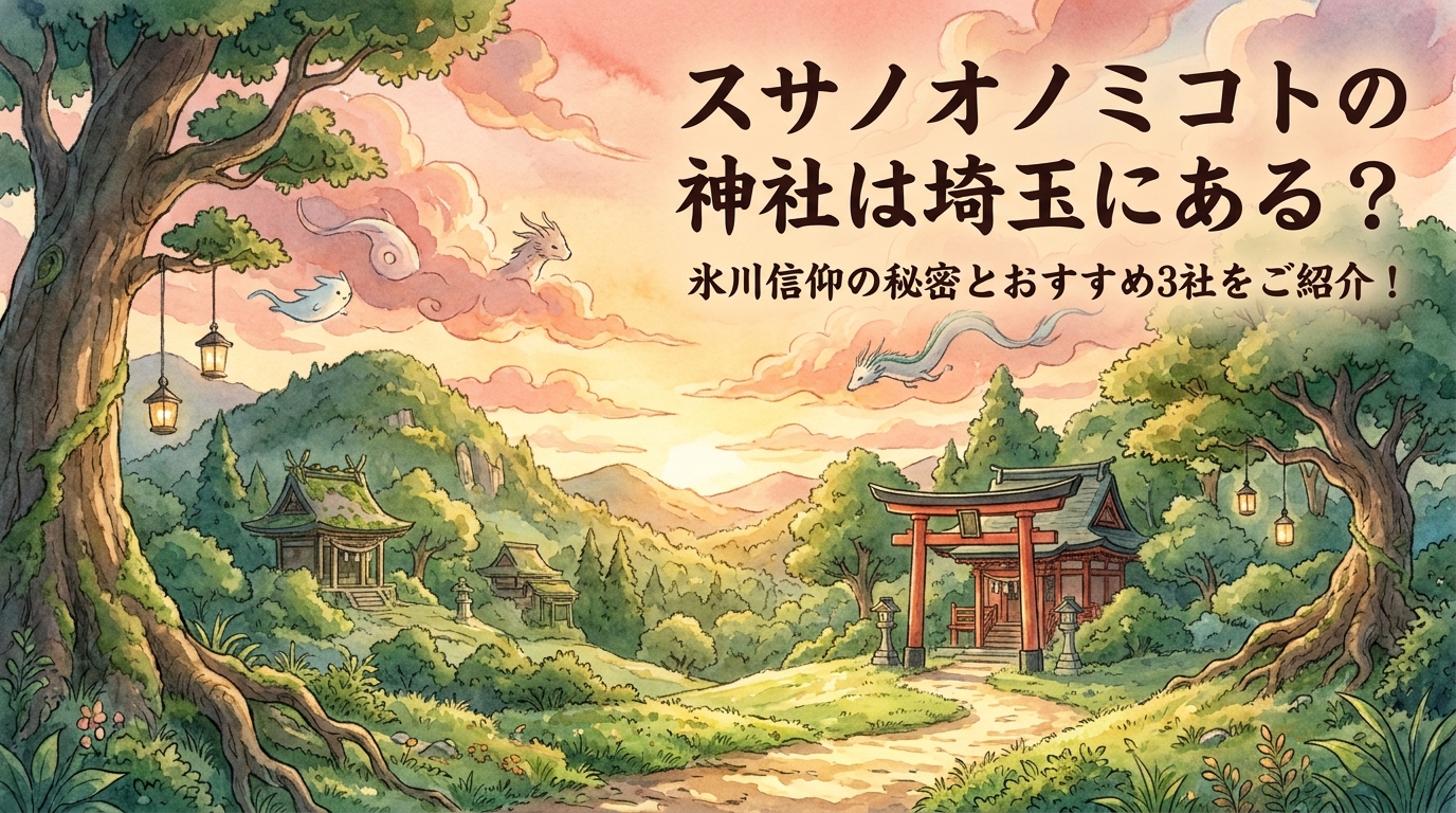 スサノオノミコトの神社は埼玉にある?氷川信仰の秘密とおすすめ3社をご紹介!