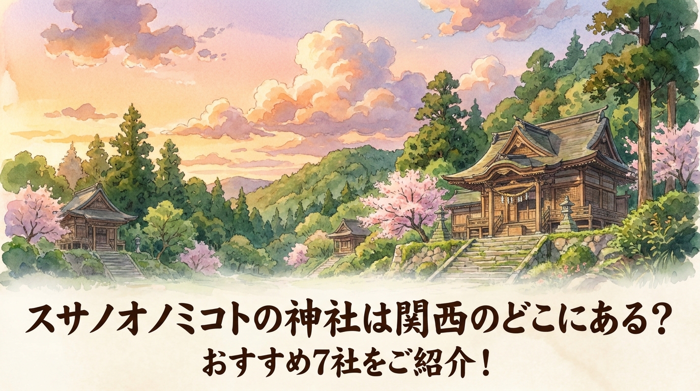 スサノオノミコトの神社は関西のどこにある?おすすめ7社をご紹介!