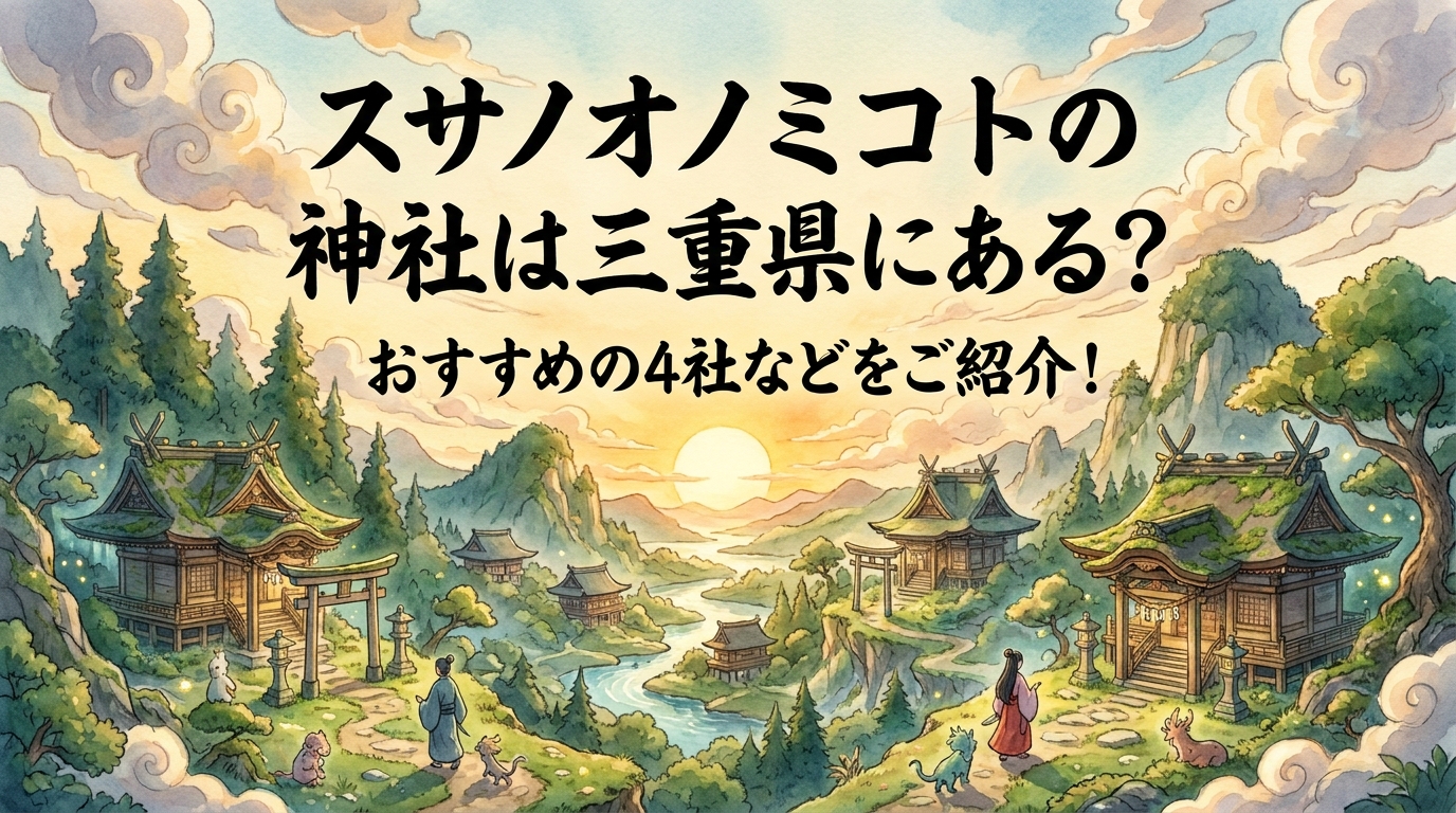 スサノオノミコトの神社は三重県にある?おすすめの4社などをご紹介!