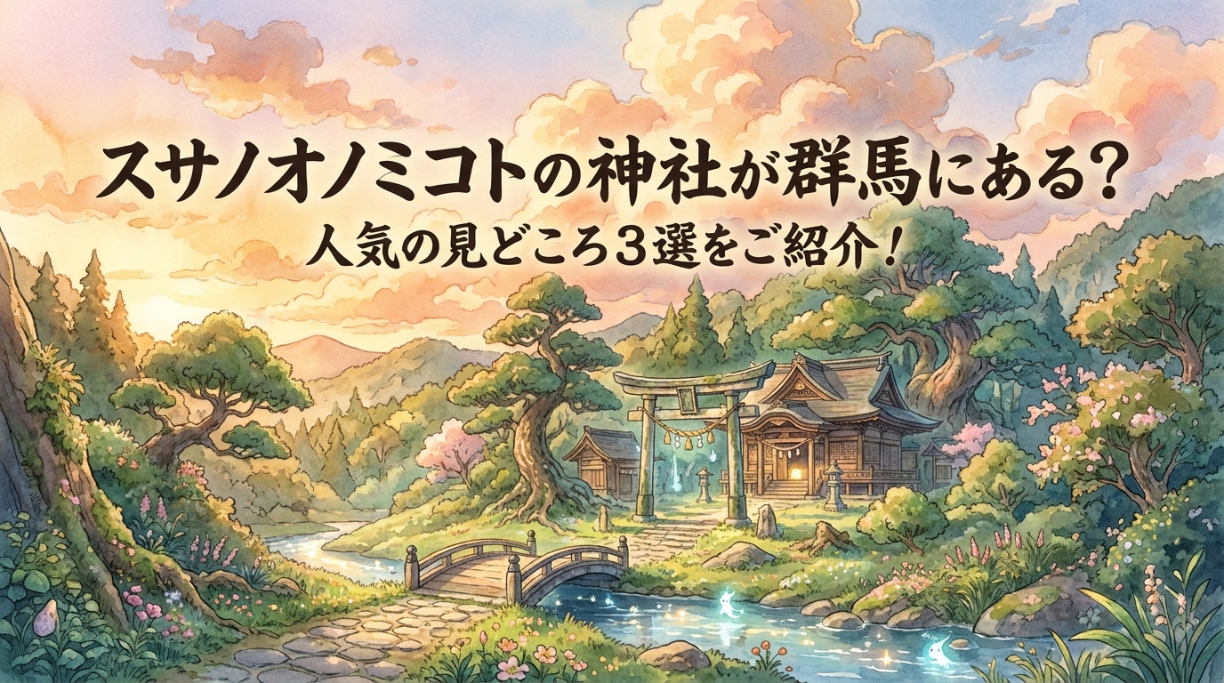 スサノオノミコトの神社が群馬にある？人気の見どころ3選をご紹介！