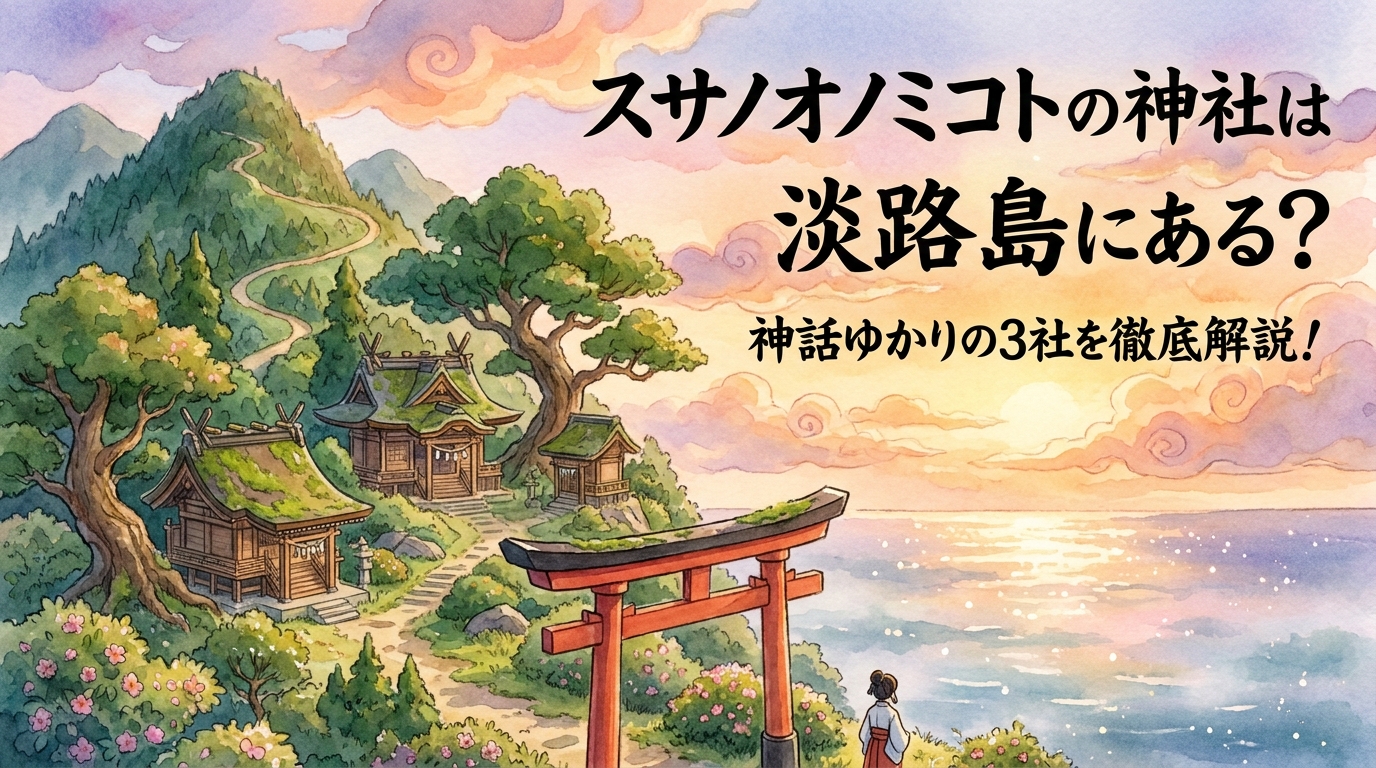 スサノオノミコトの神社は淡路島にある？神話ゆかりの3社を徹底解説！