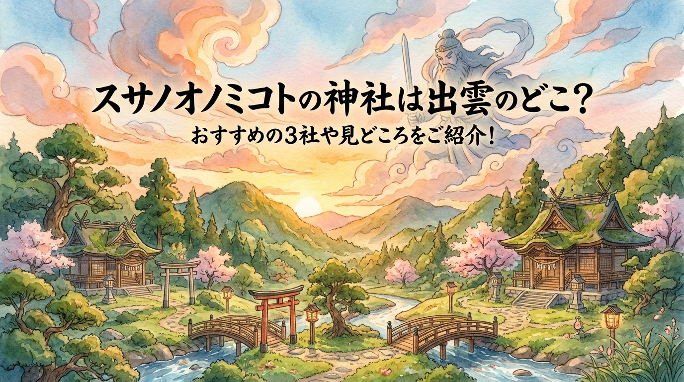スサノオノミコトの神社は出雲のどこ?おすすめの3社や見どころをご紹介!