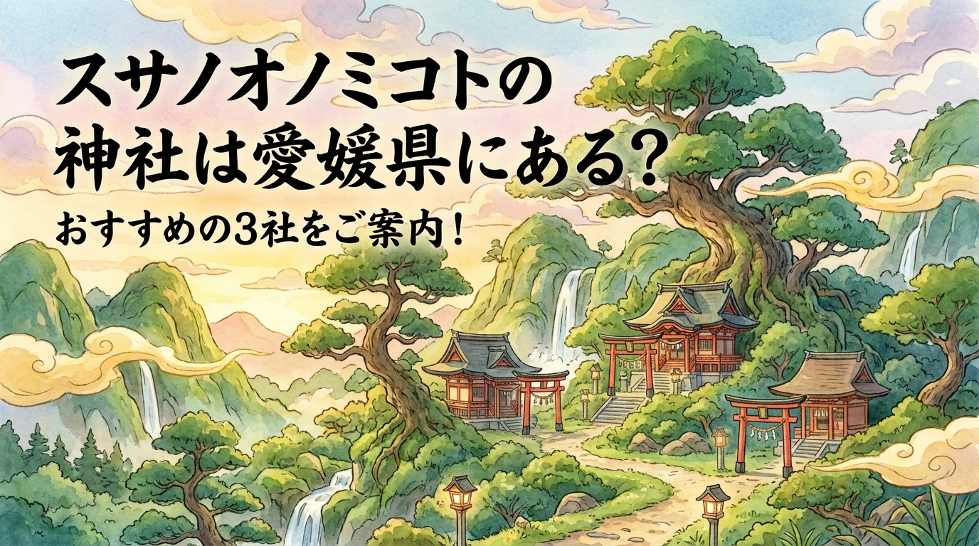 スサノオノミコトの神社は愛媛県にある?おすすめの3社をご案内!
