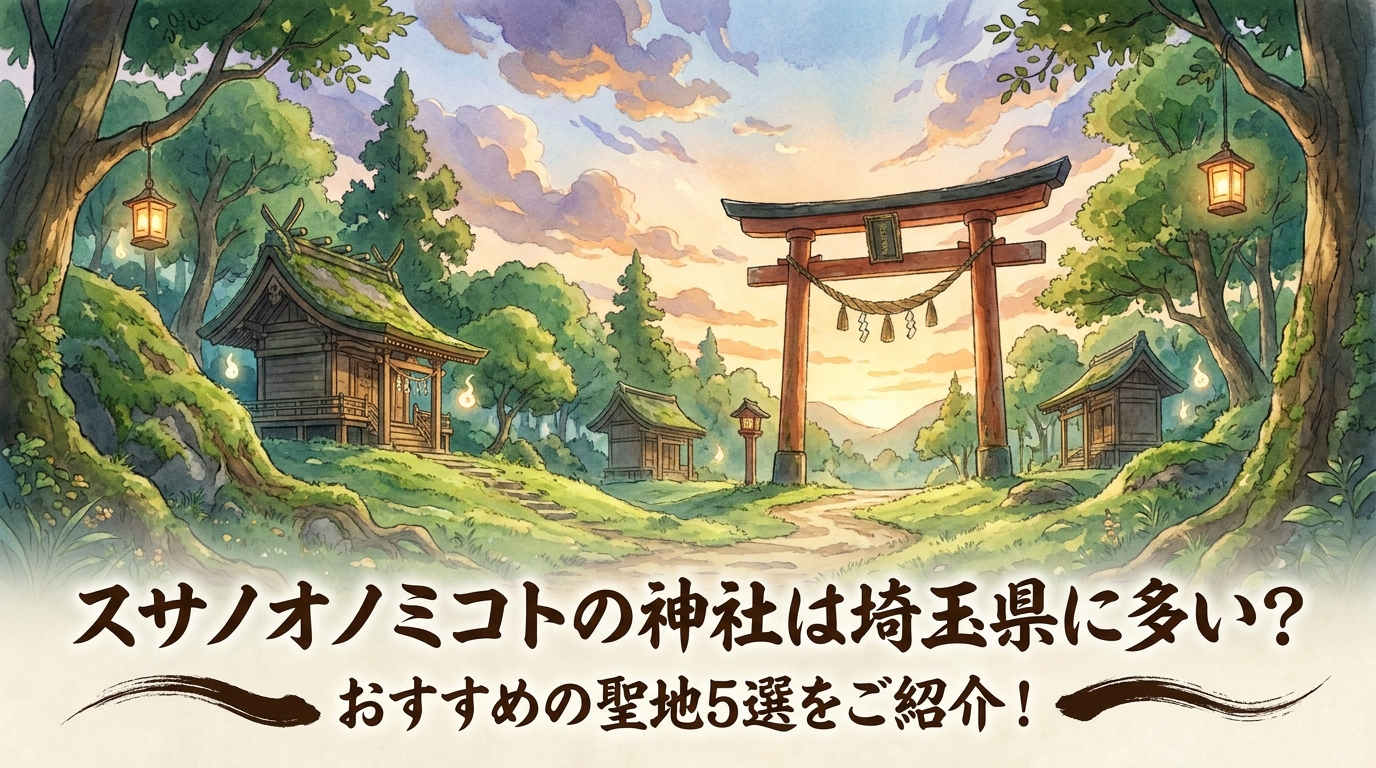 スサノオノミコトの神社は埼玉県に多い?おすすめの聖地5選をご紹介!