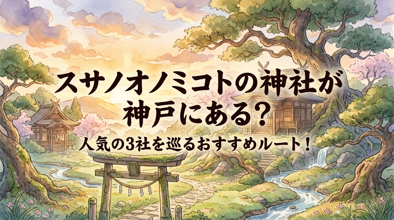 スサノオノミコトの神社が神戸にある?人気の3社を巡るおすすめルート!