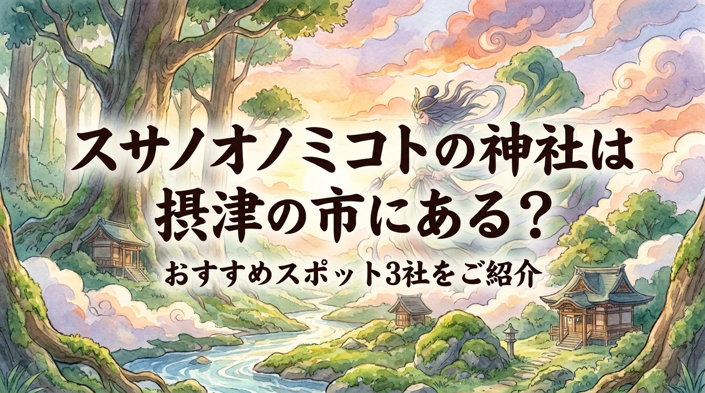 スサノオノミコトの神社は摂津の市にある？おすすめスポット3社をご紹介