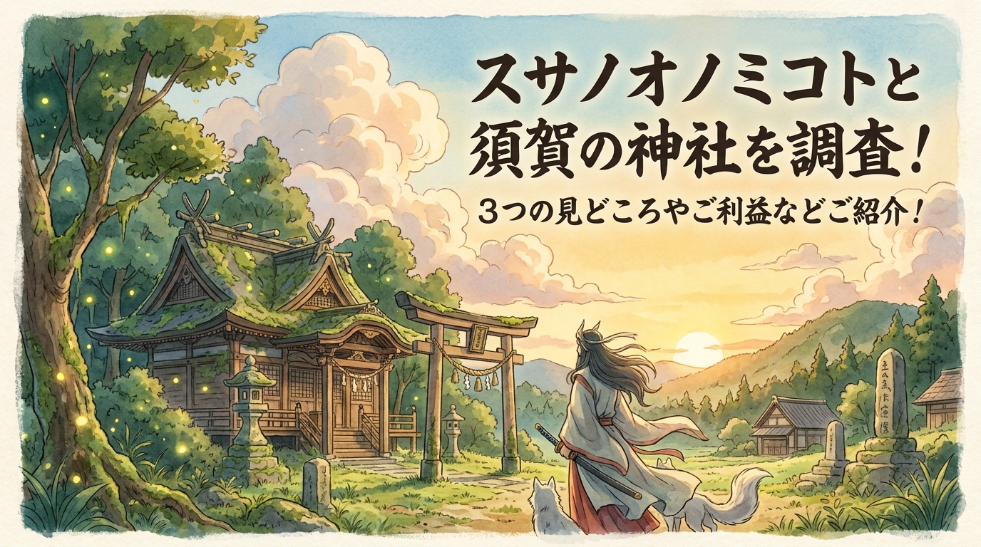 スサノオノミコトと須賀の神社を調査！3つの見どころやご利益などご紹介！