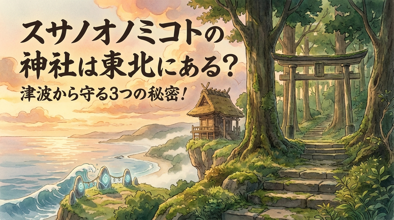 スサノオノミコトの神社は東北にある?津波から守る3つの秘密!