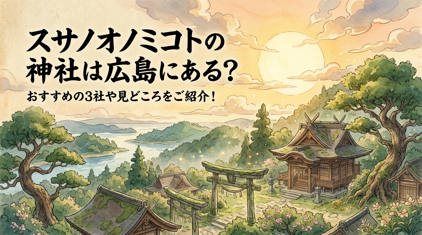 スサノオノミコトの神社は広島にある？おすすめの3社や見どころをご紹介！