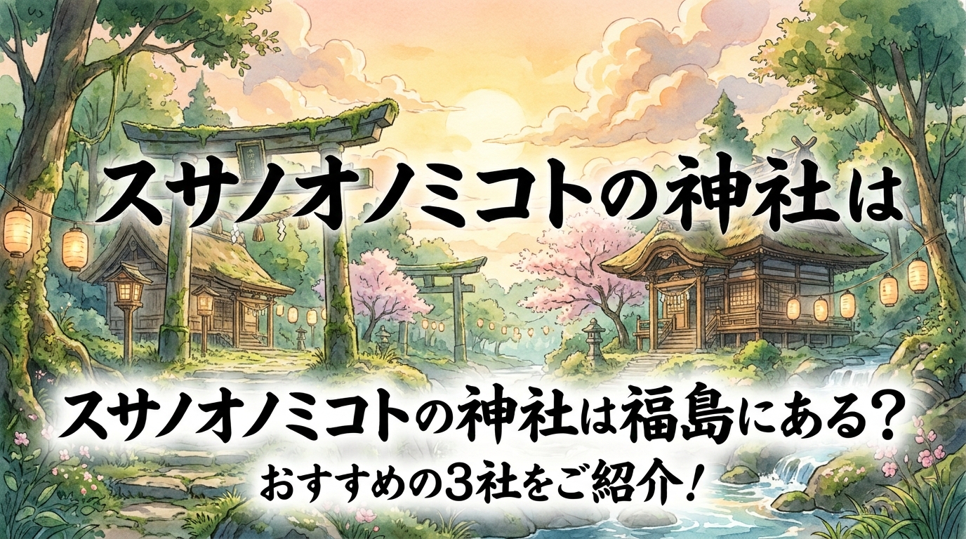スサノオノミコトの神社は福島にある?おすすめの3社をご紹介!