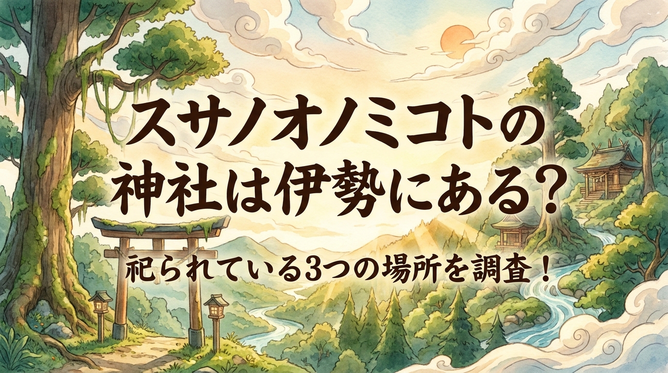 スサノオノミコトの神社は伊勢にある？祀られている3つの場所を調査！