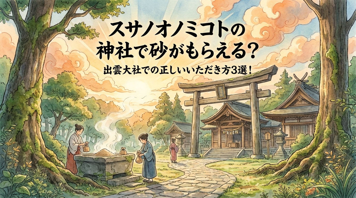 スサノオノミコトの神社で砂がもらえる？出雲大社での正しいいただき方3選！