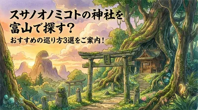 スサノオノミコトの神社を富山で探す？おすすめの巡り方3選をご案内！