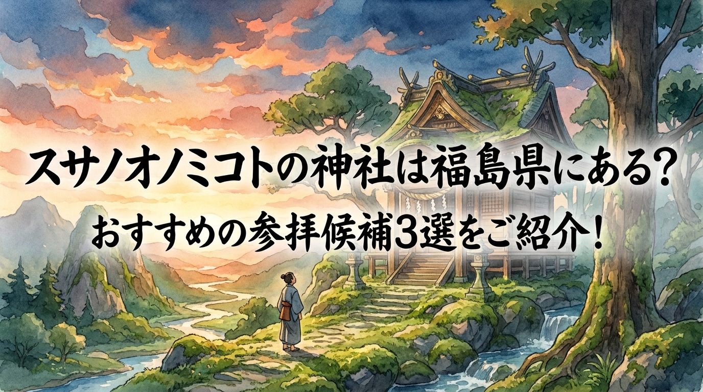 スサノオノミコトの神社は福島県にある?おすすめの参拝候補3選をご紹介!