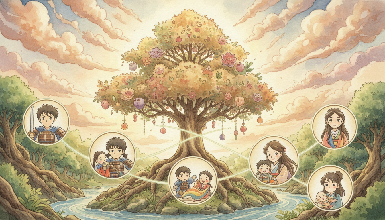 ヤマトタケルノミコトの家系図を彩る妻と子どもたちの具体例